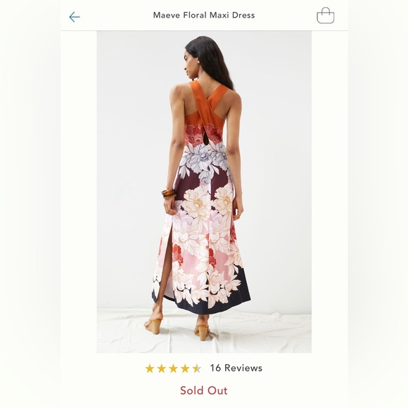 Maeve by Anthropologie Floral Maxi Dress in Small - Picture 1 of 6